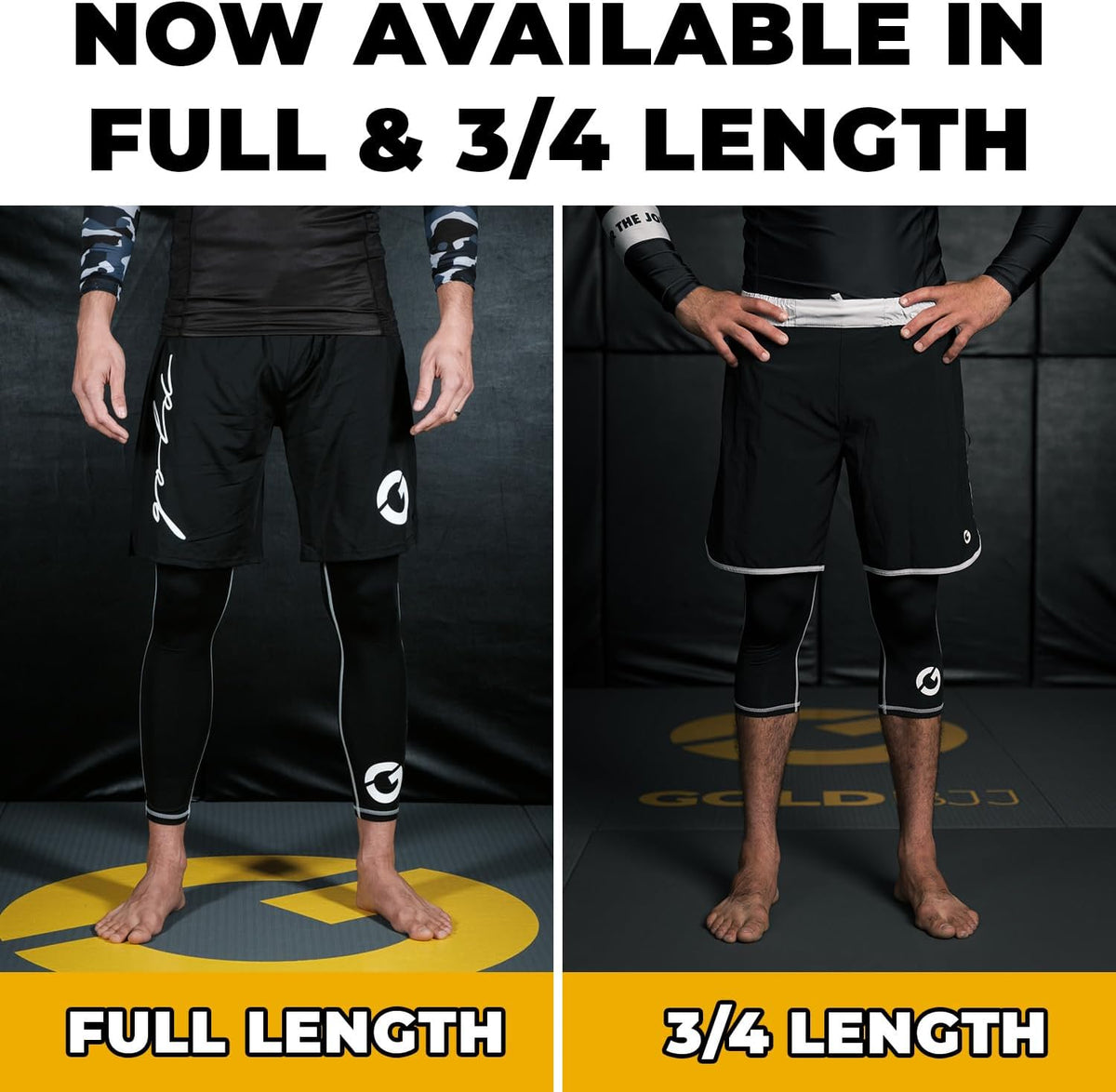 Gold BJJ Jiu-Jitsu Spats, Base Layer for Gi and No-Gi Grappling 2