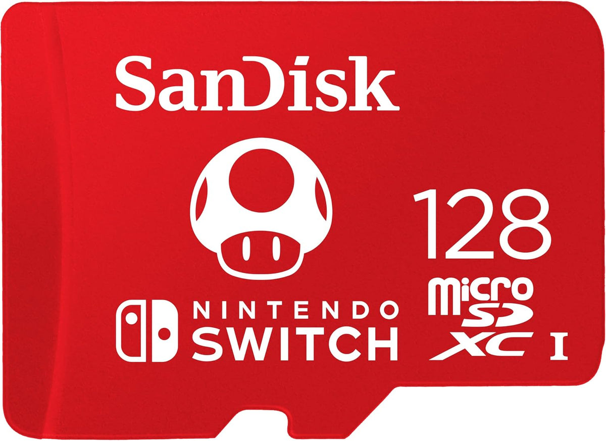 SanDisk 128GB microSD 2-Pack for Switch, Super Mario Super Mushroom 3