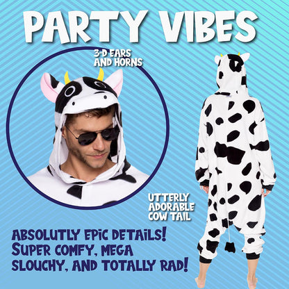 Funziez! Adult Plush Animal Onesie, Halloween Costume, 6 Designs 2
