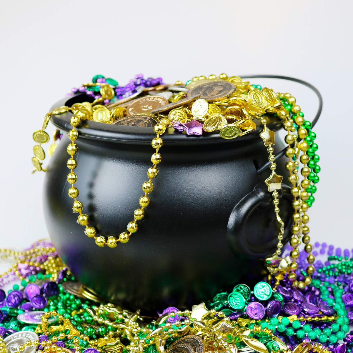 GiftExpress 8 in Black Cauldron Bucket, Halloween Candy Bowl 5