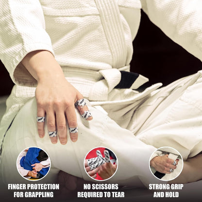 Fuji Jiu-Jitsu and Judo Finger Tape with Case, 6 Rolls 6