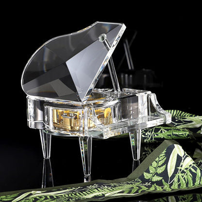 ELLDOO Crystal Piano Music Box, No Batteries, Plays For Elise 5