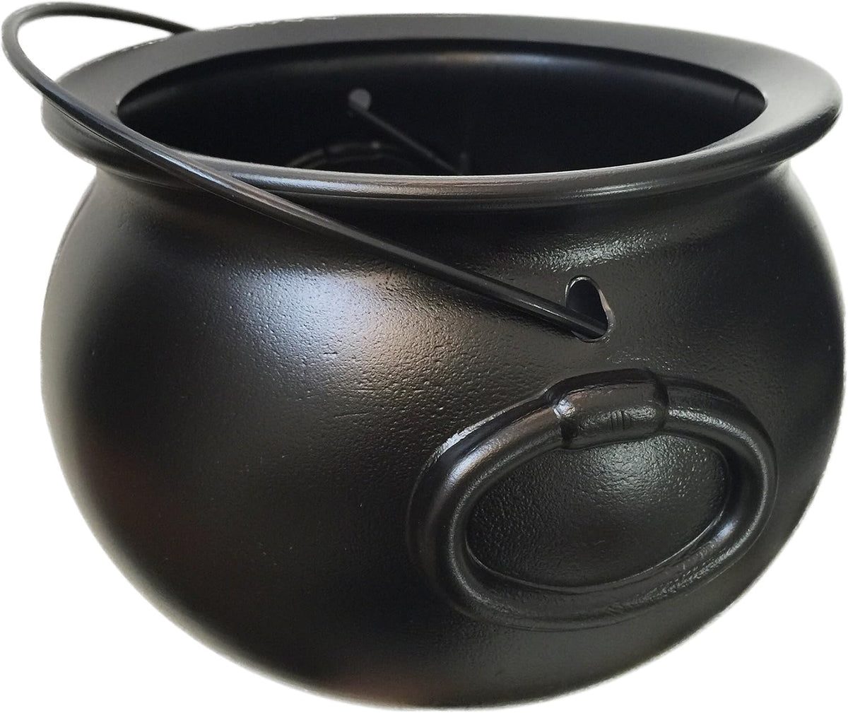 GiftExpress 8 in Black Cauldron Bucket, Halloween Candy Bowl 1