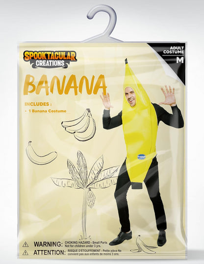 Spooktacular Creations Adult Banana Costume, Deluxe Set 6