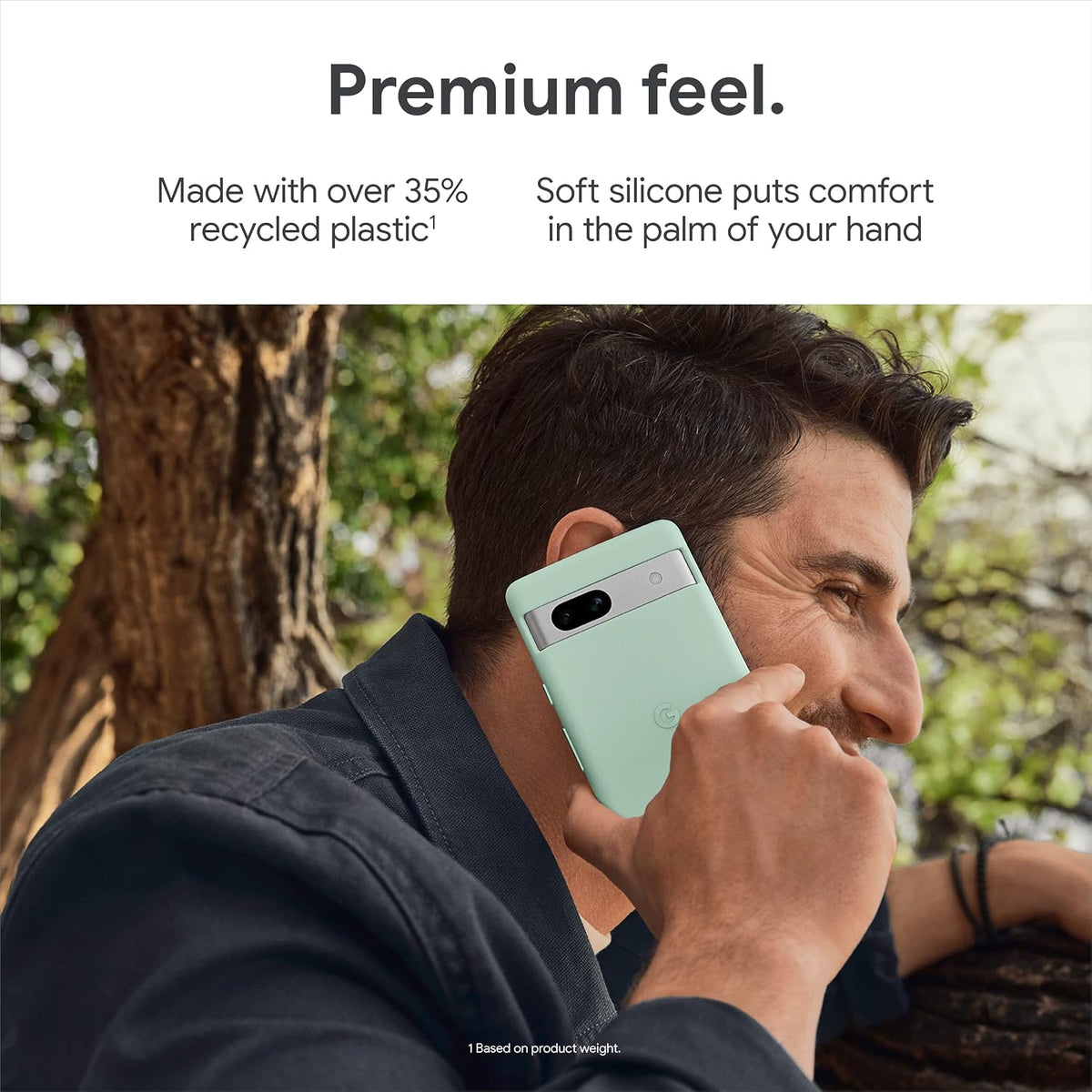 Google Pixel 7a Case, Durable Soft Silicone, Charcoal 7
