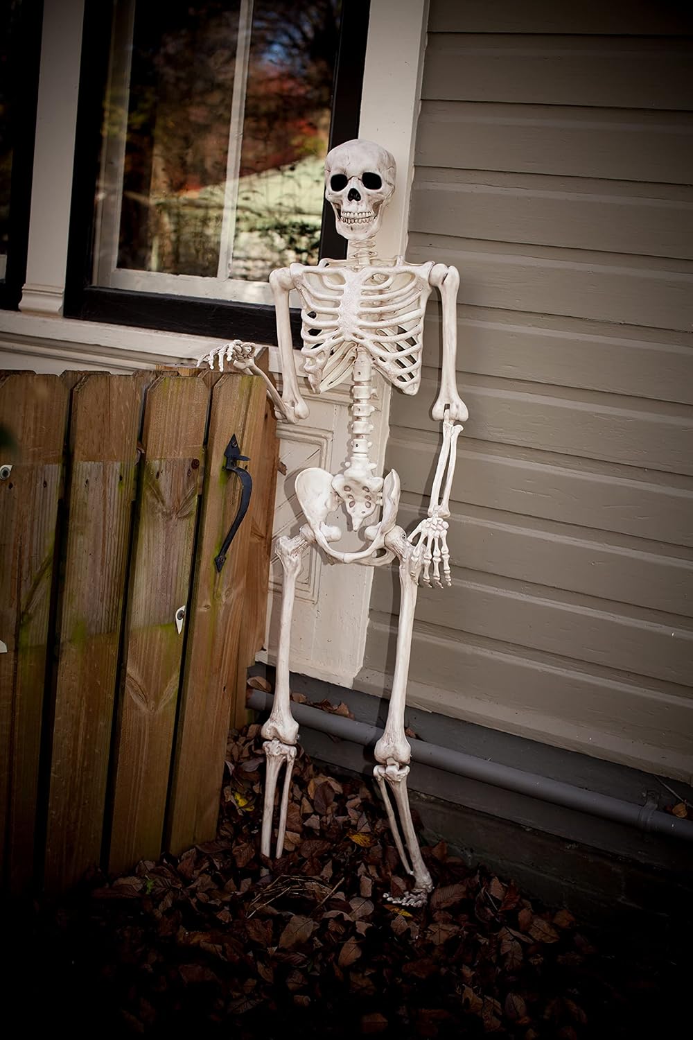 Crazy Bonez Pose-N-Stay 5 ft Life-Size Halloween Skeleton 5