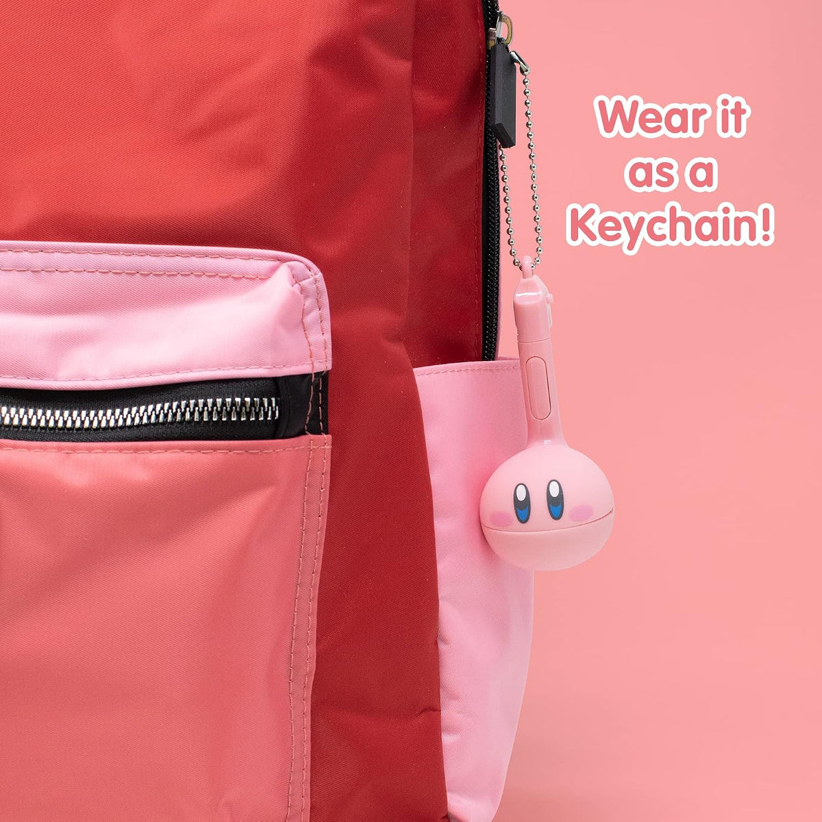 Otamatone Melody Kirby Edition Mini Synthesizer Keychain 3