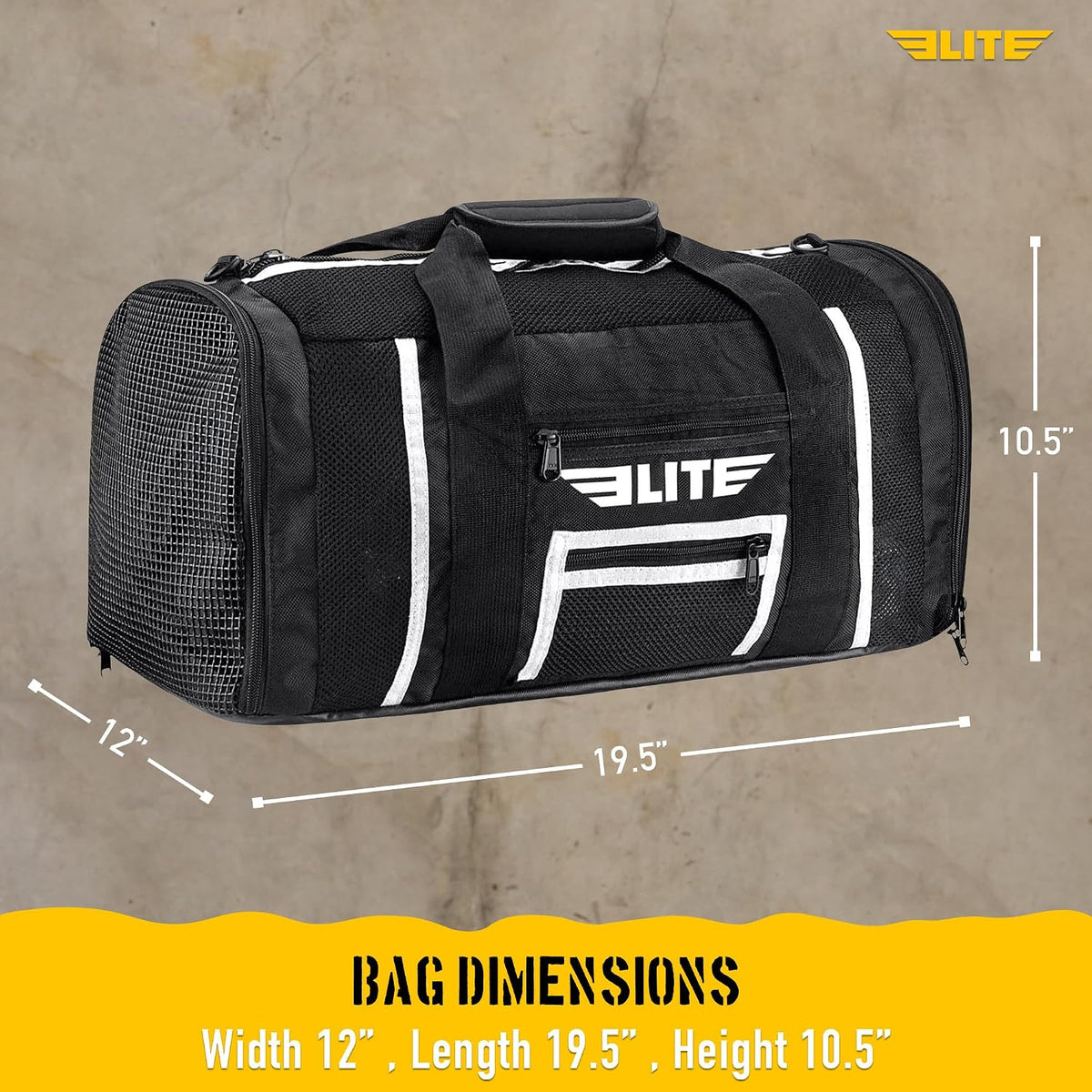 Elite Sports Cordura Gym Duffel Bag for MMA, BJJ and Boxing 6