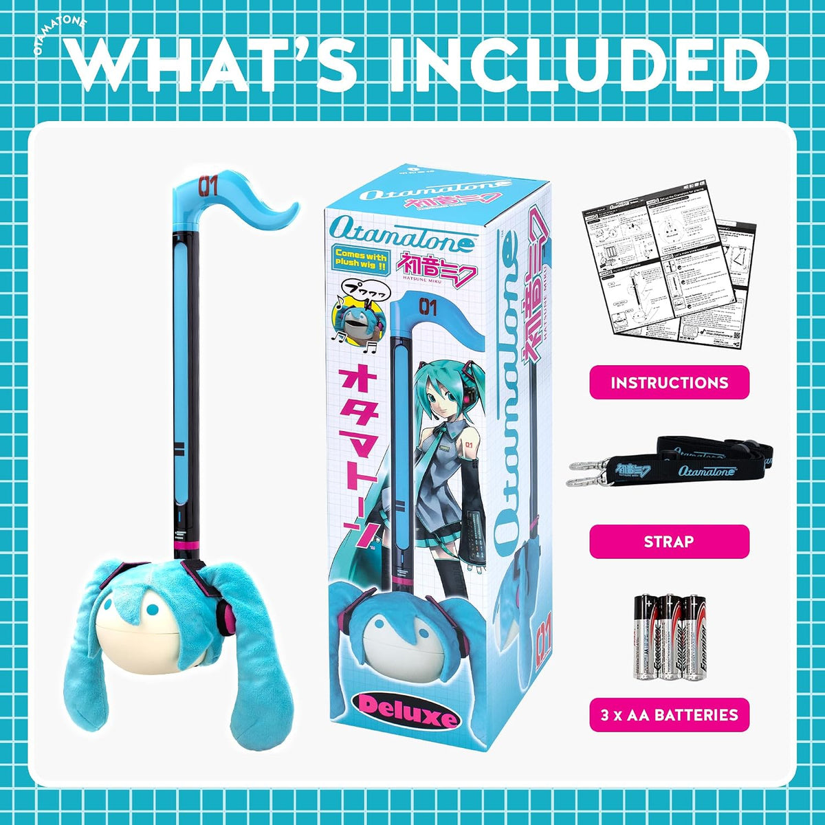 Otamatone Deluxe Hatsune Miku Edition Electronic Synthesizer 5