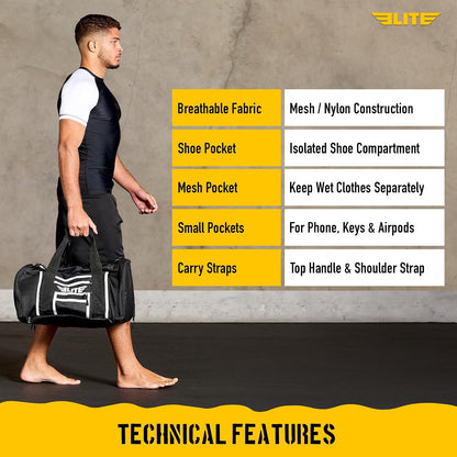 Elite Sports Cordura Gym Duffel Bag for MMA, BJJ and Boxing 3