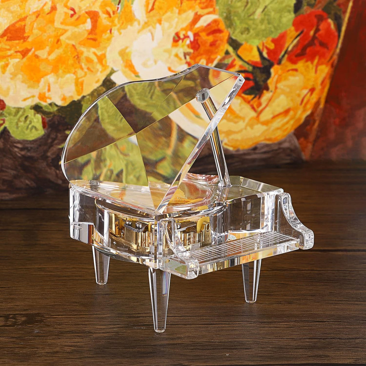 ELLDOO Crystal Piano Music Box, No Batteries, Plays For Elise 1