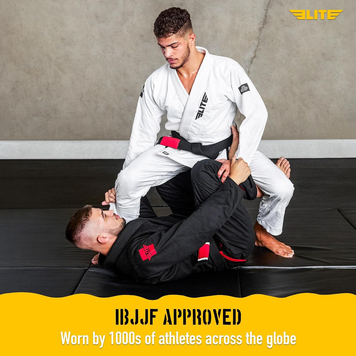 Elite Sports BJJ Gi for Men, IBJJF Kimono, Preshrunk, Free Belt 6
