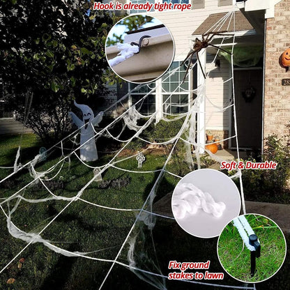 OCATO 200 in Triangle Spider Web with 59 in Giant Black Spider 4