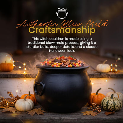 Union Products 16 in Black Witch Cauldron, Halloween Candy Bowl 3