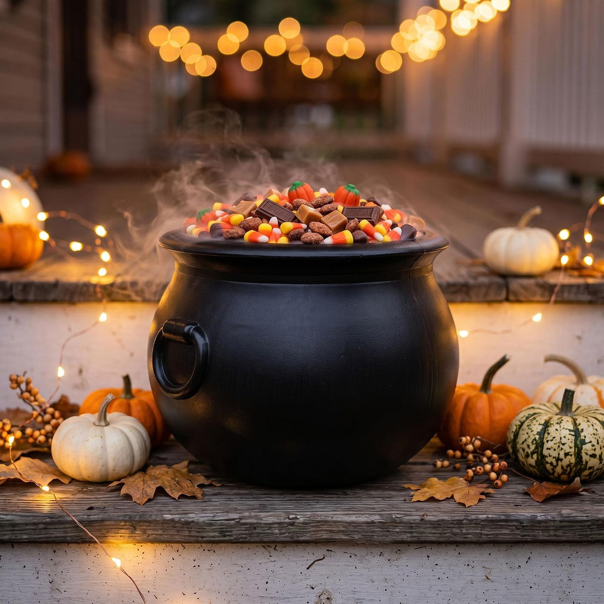 Union Products 16 in Black Witch Cauldron, Halloween Candy Bowl 2