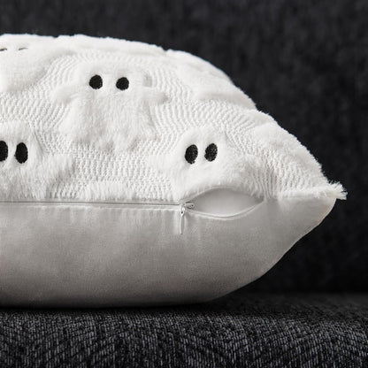 DFXSZ Halloween Ghost Pillow Covers 18x18 in, Set of 2, White 2
