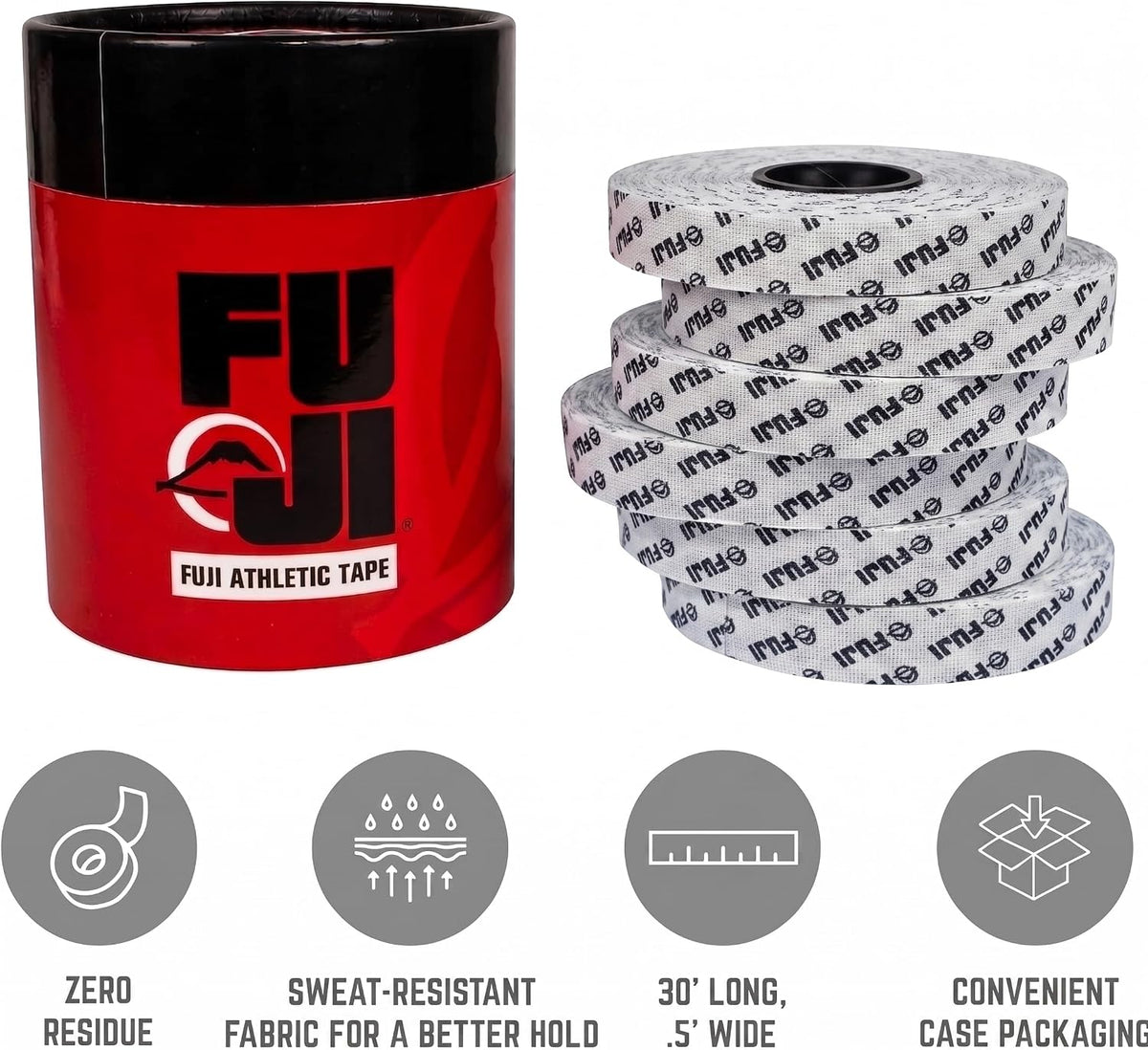 Fuji Jiu-Jitsu and Judo Finger Tape with Case, 6 Rolls 2