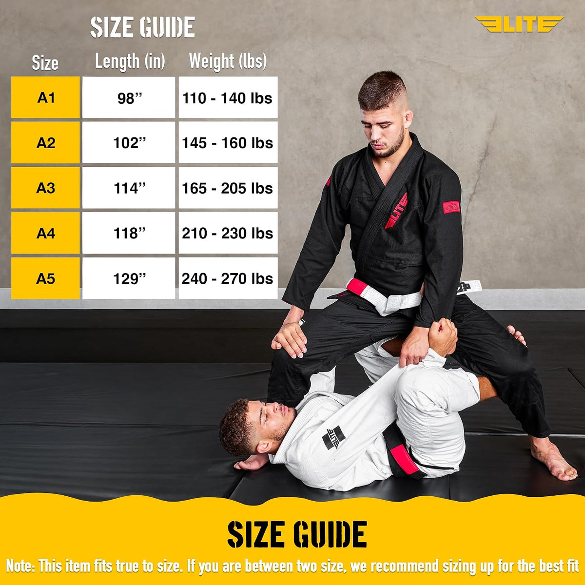 Elite Sports Adult Cotton BJJ Belt with Sleeve Bar, IBJJF Approved 4