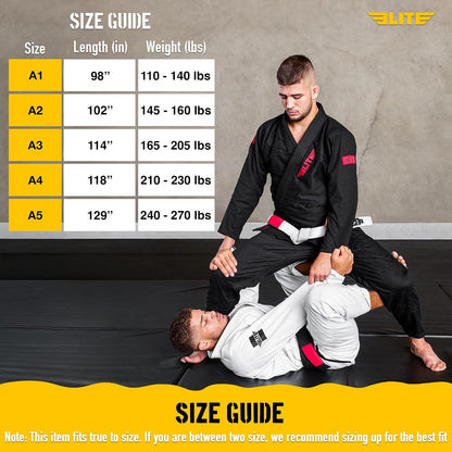 Elite Sports Adult Cotton BJJ Belt with Sleeve Bar, IBJJF Approved 4