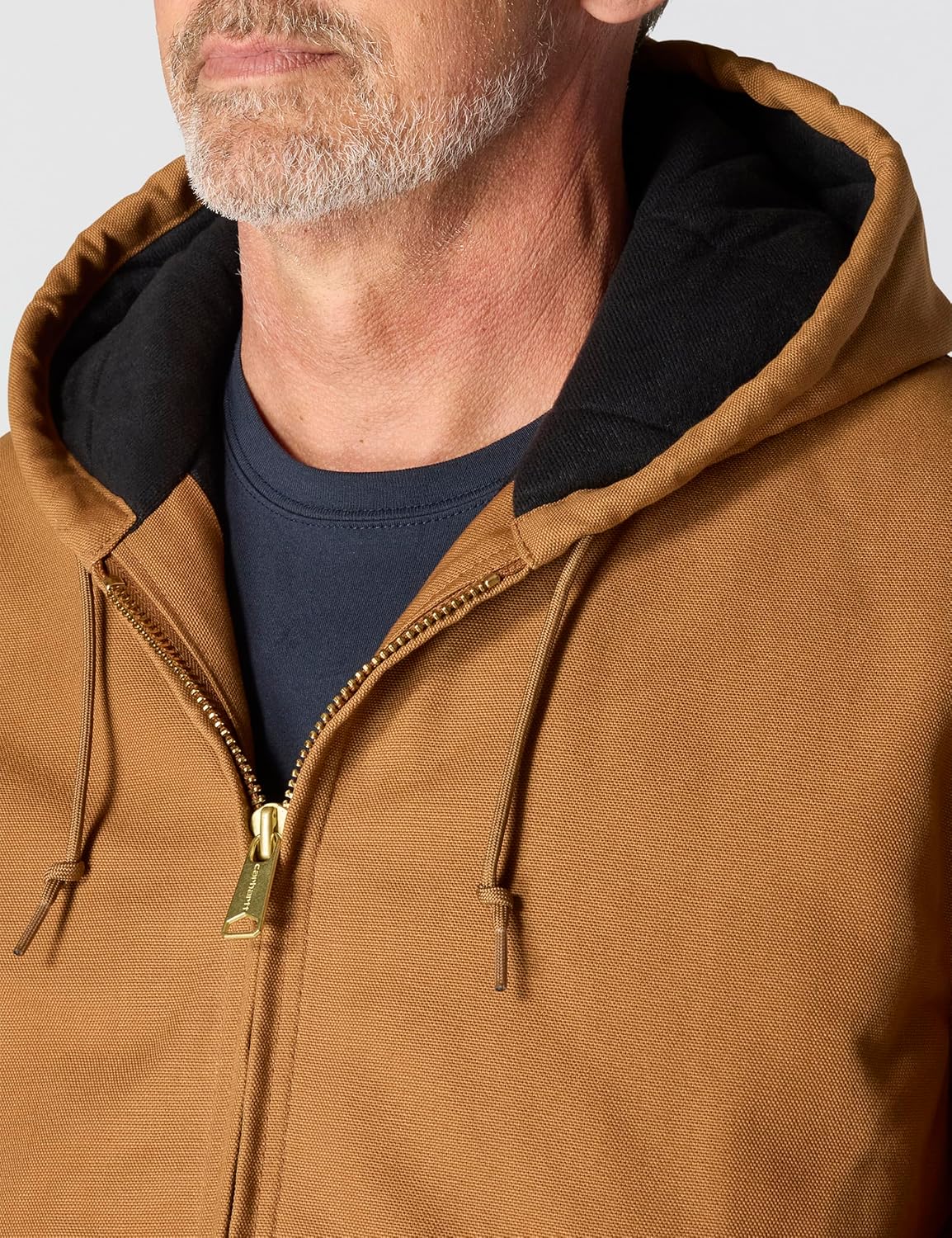 Carhartt Men's J140 Firm Duck Active Jac, Flannel-Lined 6