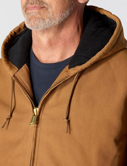 Carhartt Men's J140 Firm Duck Active Jac, Flannel-Lined 6