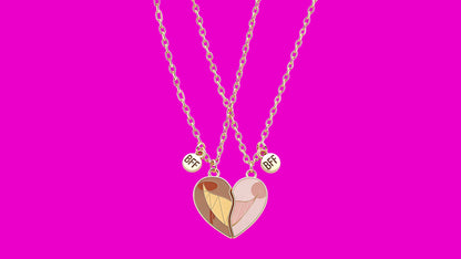 Hazbin Hotel BFF Hard Enamel Necklace, 3 Character Pairs 1