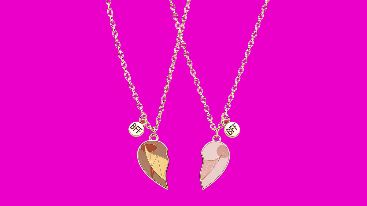 Hazbin Hotel BFF Hard Enamel Necklace, 3 Character Pairs 2
