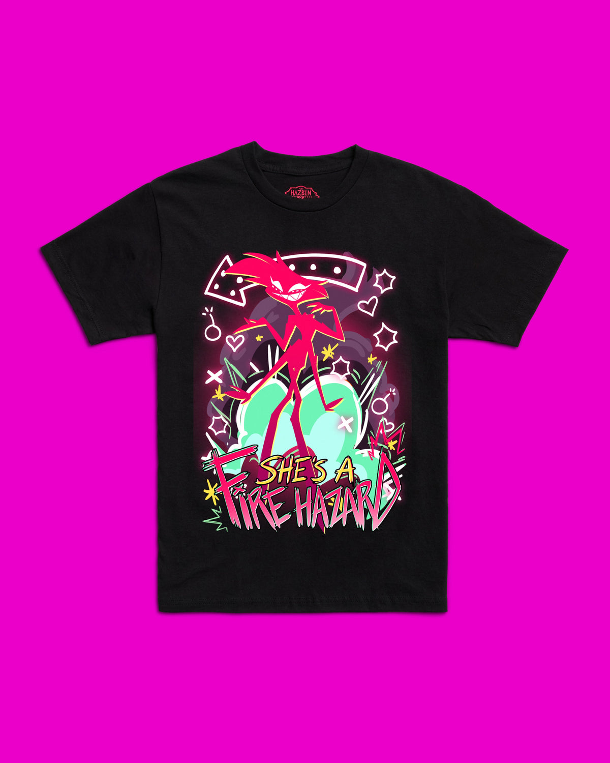 Hazbin Hotel Angel Dust BFF Tee, 100% Cotton Unisex, Size 3XL 1