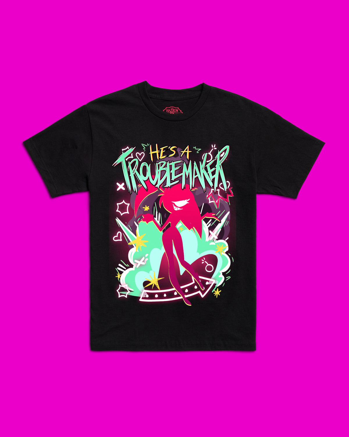Hazbin Hotel Cherri Bomb BFF Tee, 100% Cotton Unisex, Art by Calis 1