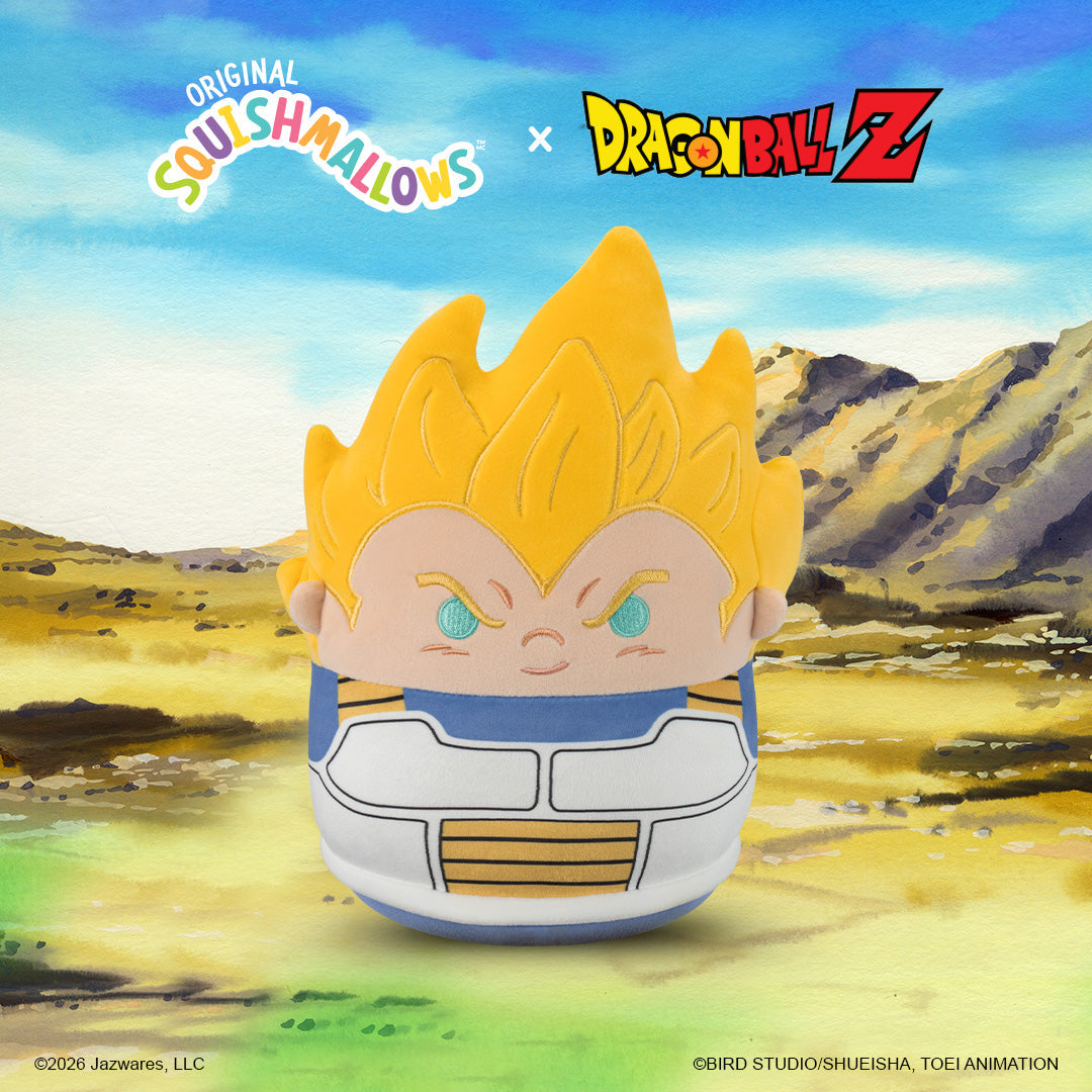 Squishmallows Dragon Ball Z 8-Inch Super Saiyan Vegeta Plush 2