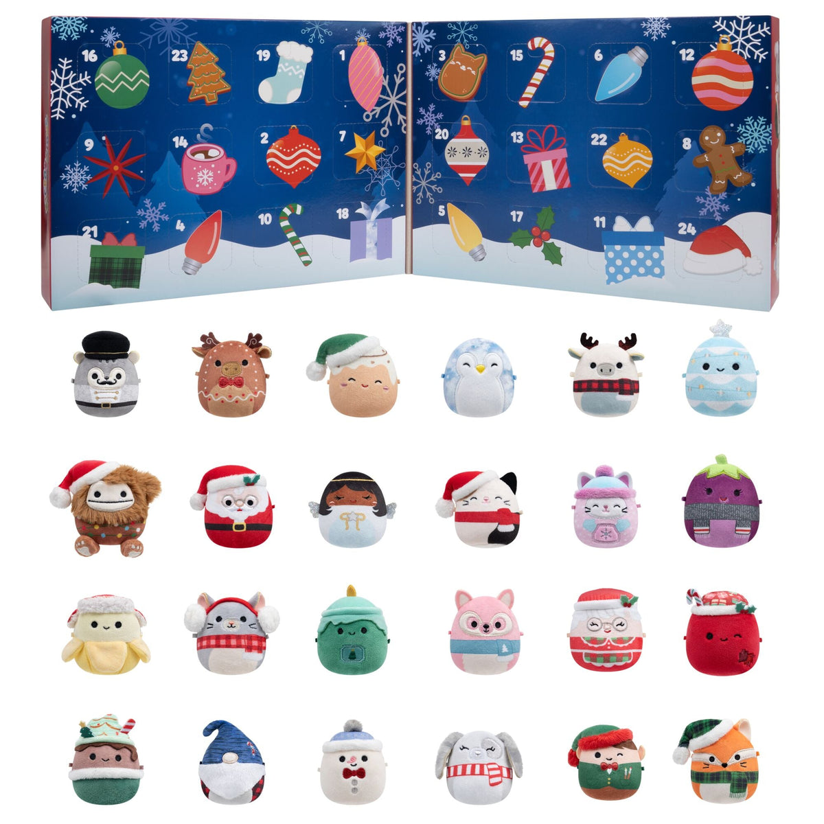 Squishmallows 24-Day Micromallows Holiday Advent Calendar Plush 1