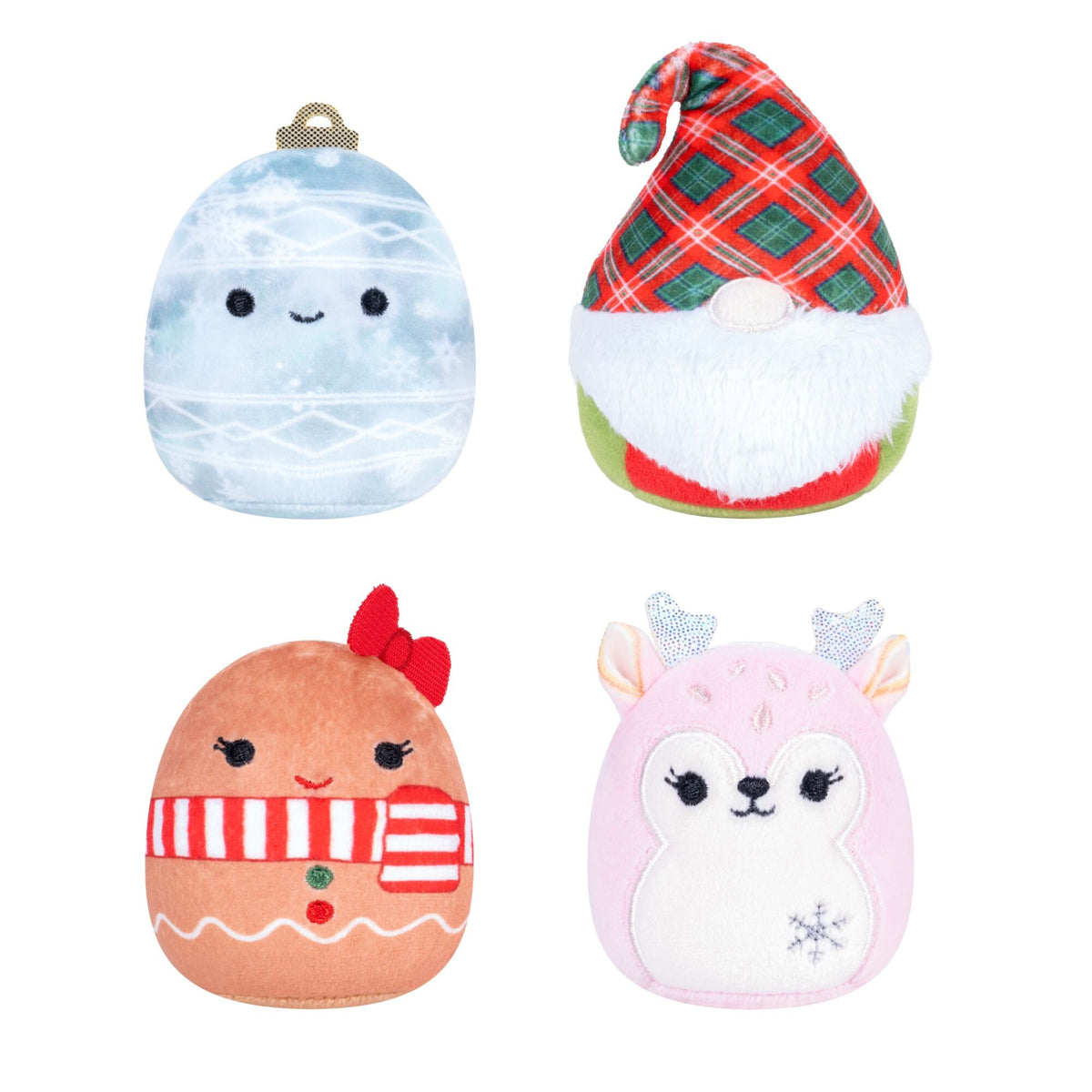 Squishmallows Micromallows 4-Pack Holiday Wreath Plush Set 3