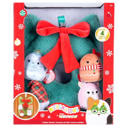Squishmallows Micromallows 4-Pack Holiday Wreath Plush Set 2