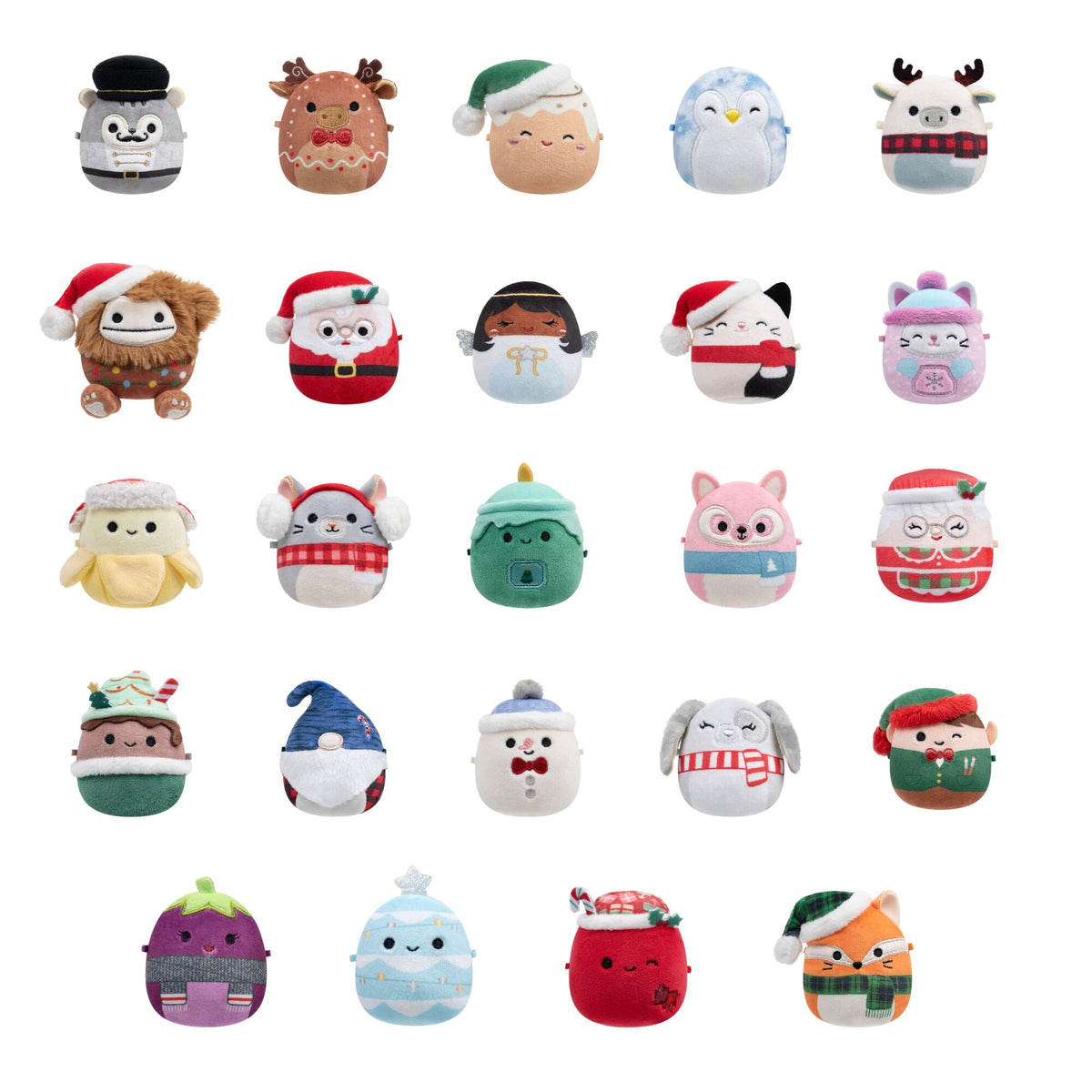 Squishmallows 24-Day Micromallows Holiday Advent Calendar Plush 3