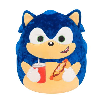 Squishmallows 12-Inch Sonic the Hedgehog Plush Holding a Chili Dog 1